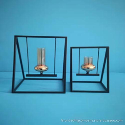 Wrought iron candlestick